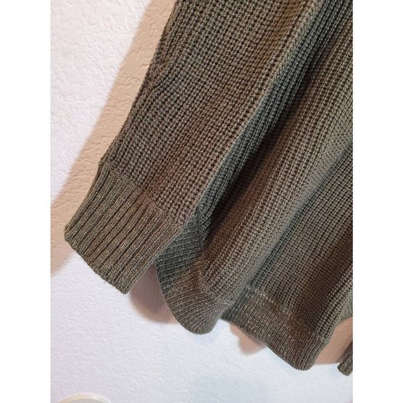 Love Change Women's 2X Crewneck Green Knit  Sweater Metallic Glitter Det… - Picture 2 of 5